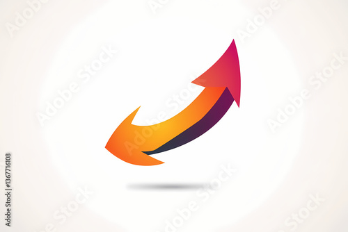 Free Download Dynamic growth arrow vector logo design - GFXLoad