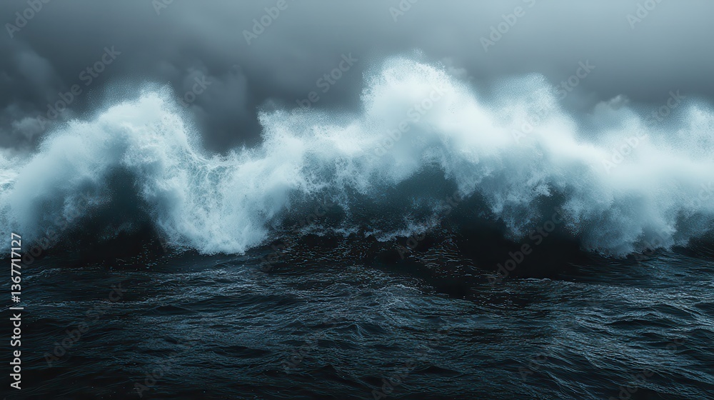 Powerful Waves Crashing Ocean Storm Powerful Waves Crashing Ocean Storm