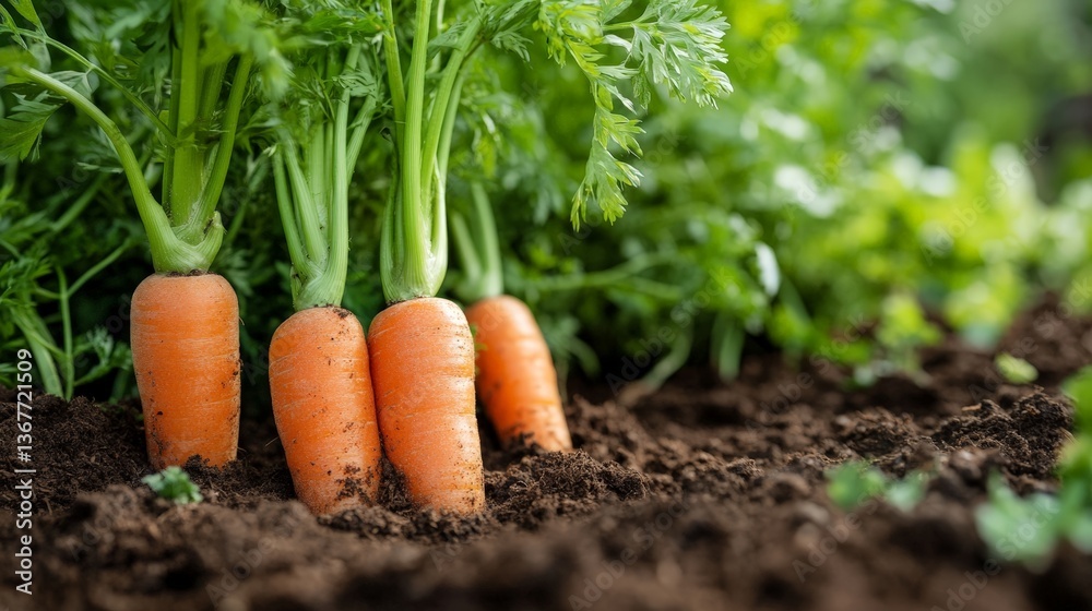 Freshly Harvested Carrots from Organic Garden, A Beautiful Display of Homegrown Vegetables Freshly Harvested Carrots from Organic Garden, A Beautiful Display of Homegrown Vegetables