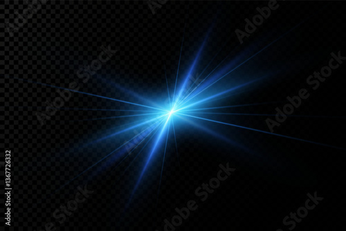A blaze of energy. A pulse of light. A hyper blue glow. An explosion of blue light.