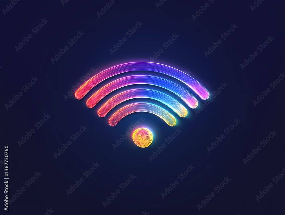 Wi-Fi signal vector logo design Wi-Fi signal vector logo design