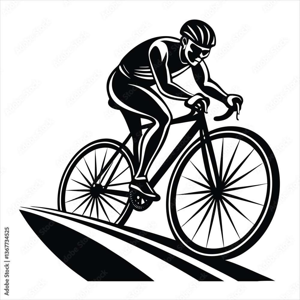Naklejka premium running and workout silhouette vector style