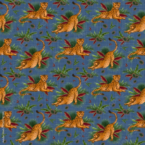 Photography Leopard Tropics Pattern collection