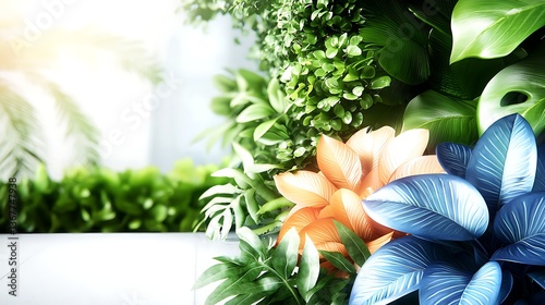 Hands holding small orange object garden background