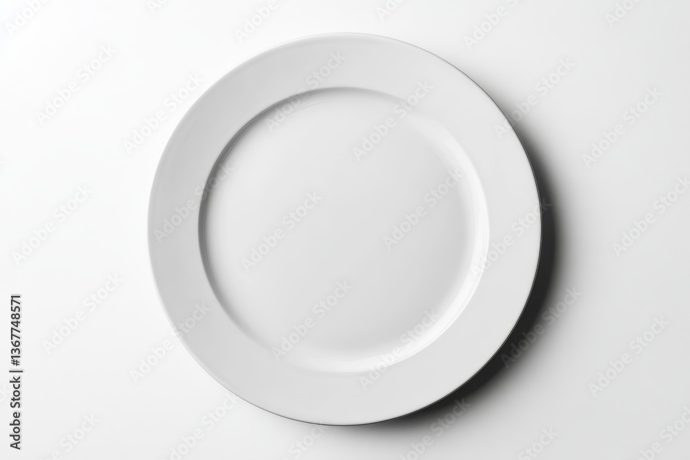 Empty white plate on white background (1) Empty white plate on white background (1)