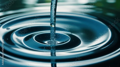 Water Droplet Impact: Ripples and Reflections