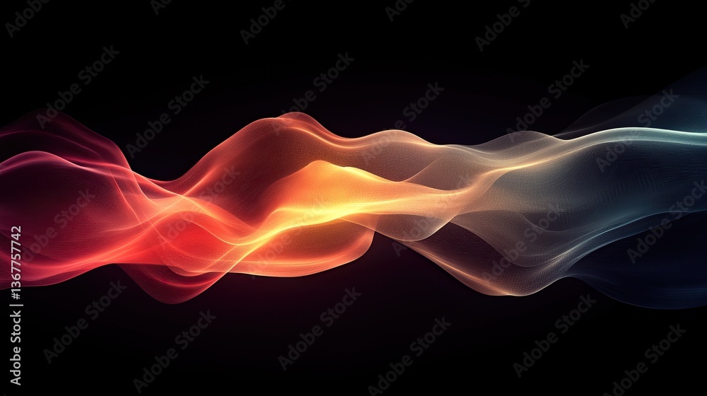 Abstract digital design with light streaks and gradients on a dark backdrop. Abstract digital design with light streaks and gradients on a dark backdrop.
