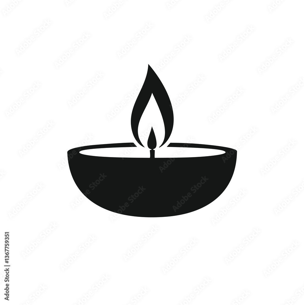 burning candle in a glass vase burning candle in a glass vase
