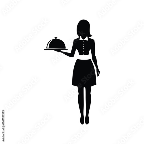 silhouette of a woman with umbrella