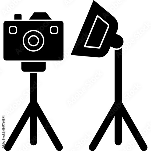 Studio Photography Equipment Setup