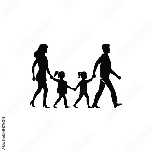 silhouettes of people