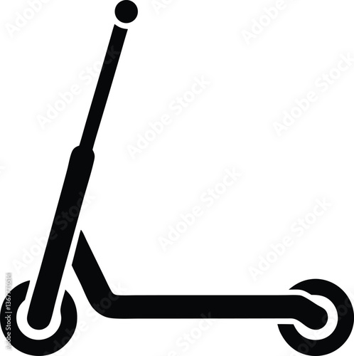 Scooter simple icon. Logo. Vector illustration