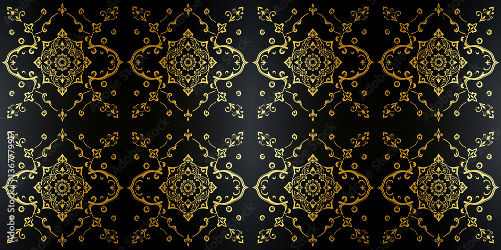 Oriental pattern. Oil painting. Pattern for printing on wall decorations, covers, leaflets, business cards Oriental pattern. Oil painting. Pattern for printing on wall decorations, covers, leaflets, business cards