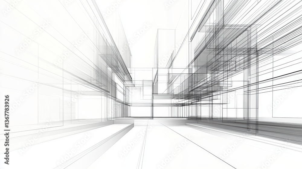 3D Architecture Abstract: Unleashing Creativity in the Digital Space 3D Architecture Abstract: Unleashing Creativity in the Digital Space