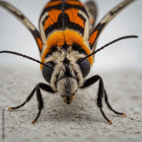 close up of a black beetle on black background