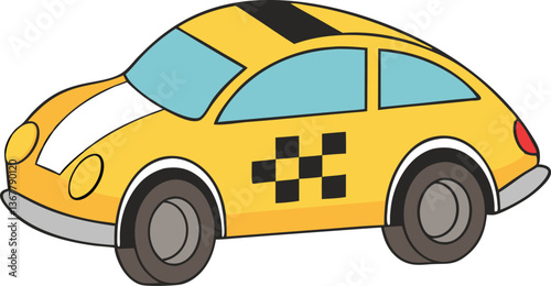 Taxi car icon. Vector illustration