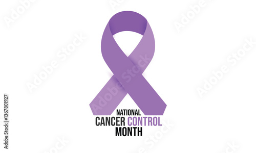 National Cancer Control Month. background, banner, card, poster, template, Vector, illustration.