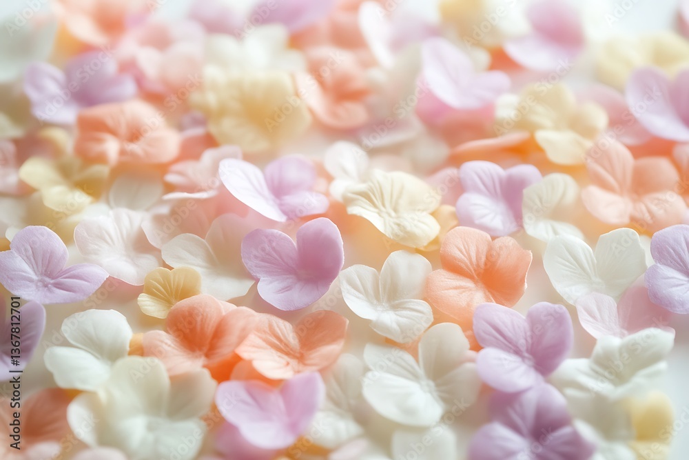 Obraz premium Soft Pastel Flower Petals A Delicate and Dreamy Background.