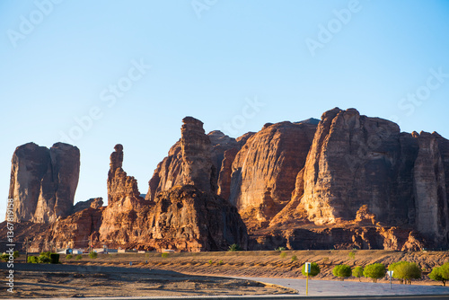 Mountain rock formation around AlUla, Medina Province