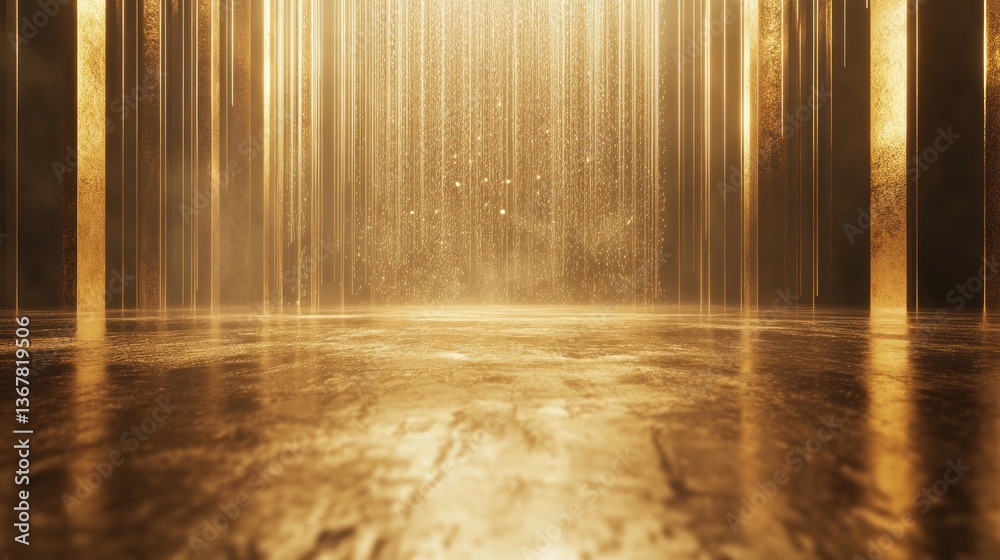 Golden, Abstract, Empty, Architectural Space Golden, Abstract, Empty, Architectural Space