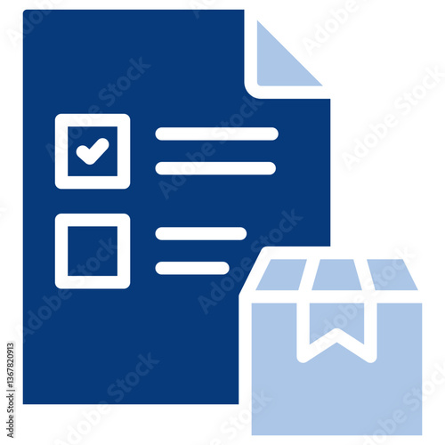 List Flat Blue Icon