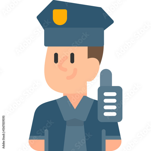 Police Officer Flat Icon