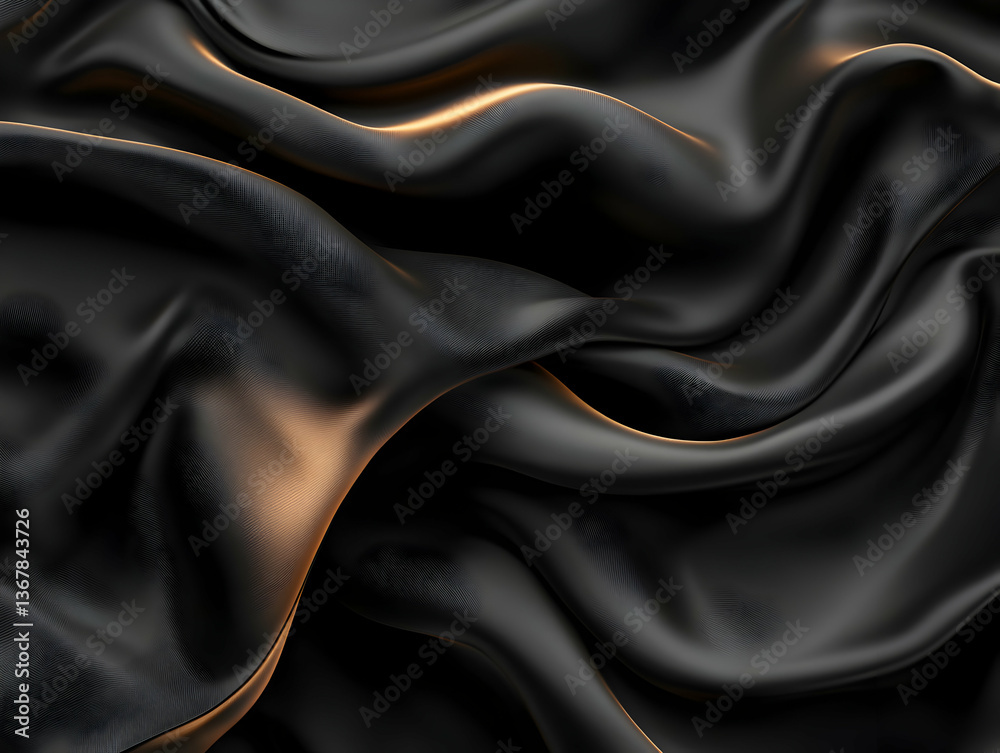 Fototapeta premium black satin background