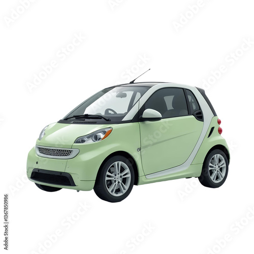 Smart_Car_Two_Tone_Green_White_Auto_Compact
