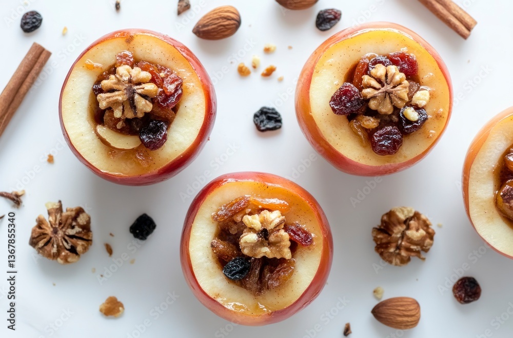 Baked Apples Stuffed with Nuts and Raisins Holiday Dessert Recipe Baked Apples Stuffed with Nuts and Raisins Holiday Dessert Recipe