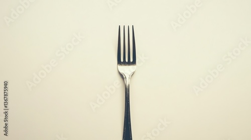 Minimalist Fork on White Background  Elevating Everyday Elegance with Simplicity isolated on white background