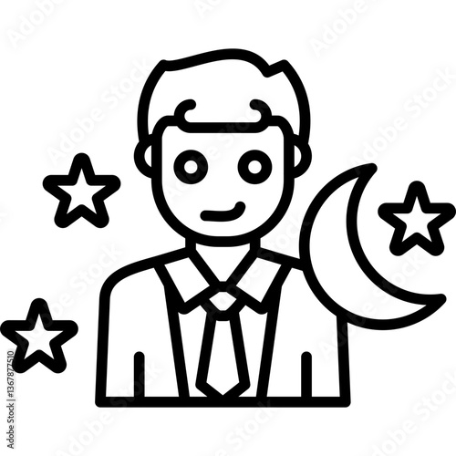 Insomnia Icon Vector Element