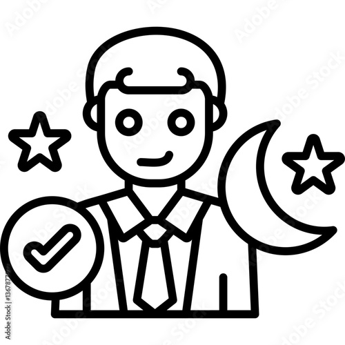 Insomnia Icon Vector Element