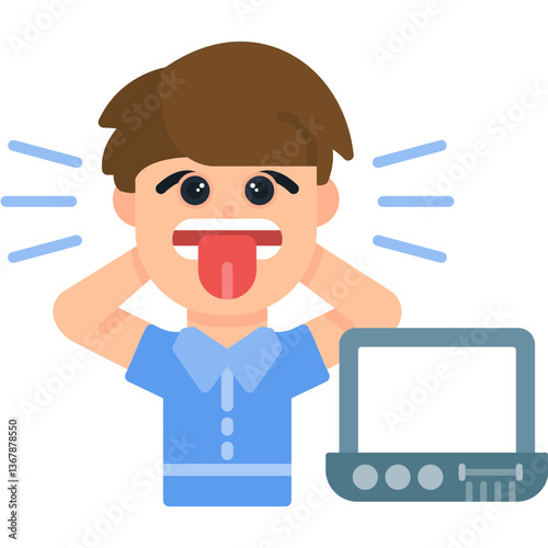 Stress Icon Vector Element