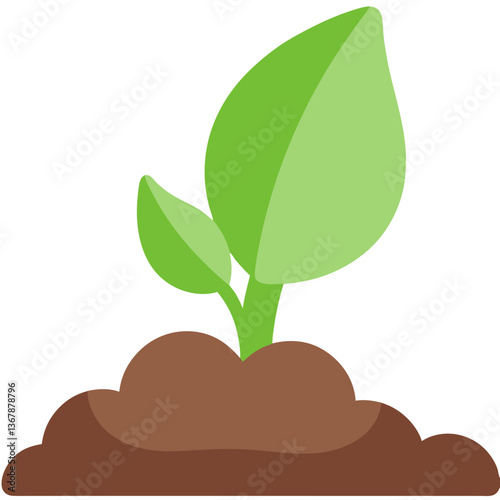 green tree with roots