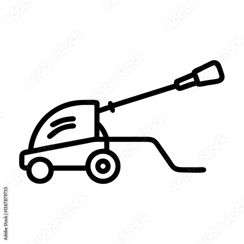 Pressure washer icon in minimalistic design  