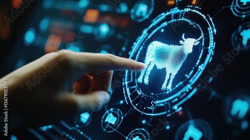 Digital Concept of Technology and Futuristic Husbandry Farming Design