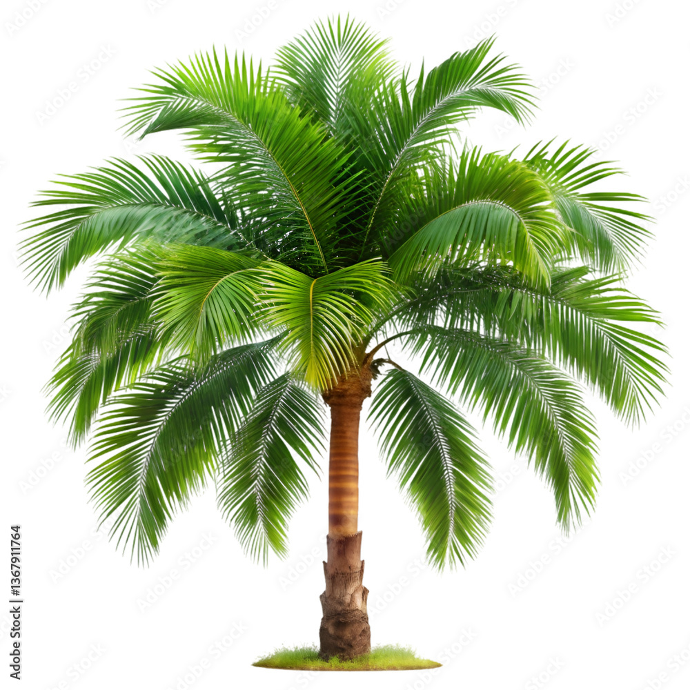 Obraz premium palm tree on white background
