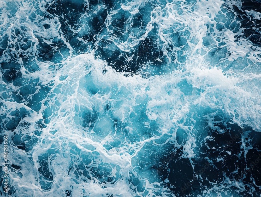 Ocean Waves with Foam Background Ocean Waves with Foam Background