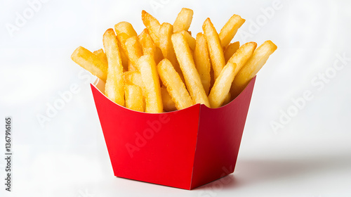 Tasty Hot French Fries Freshly Cooked and Salted
