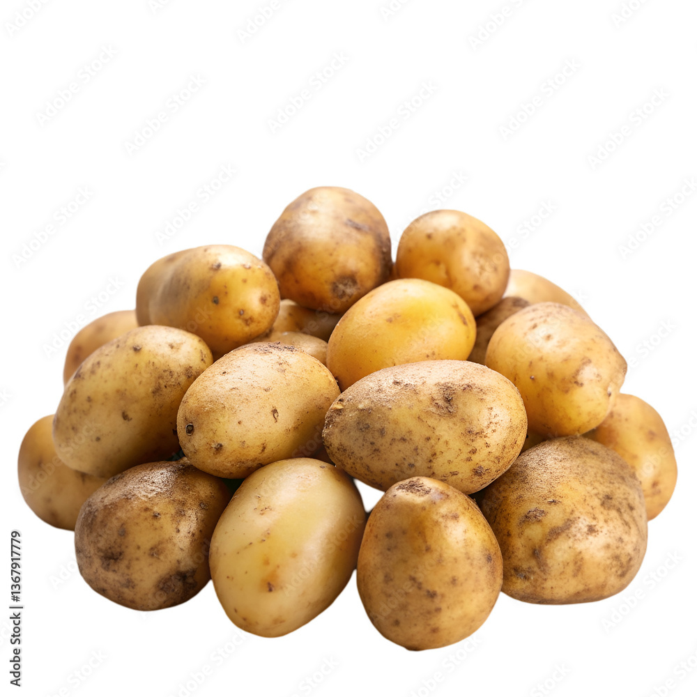 potatoes isolated on white background potatoes isolated on white background