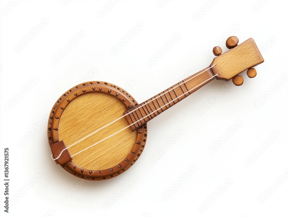 Fototapeta premium Wooden Musical Instrument Banjo