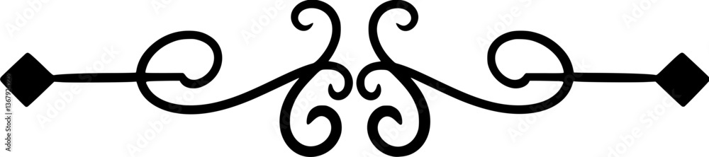 Obraz premium Decorative Line Ornament