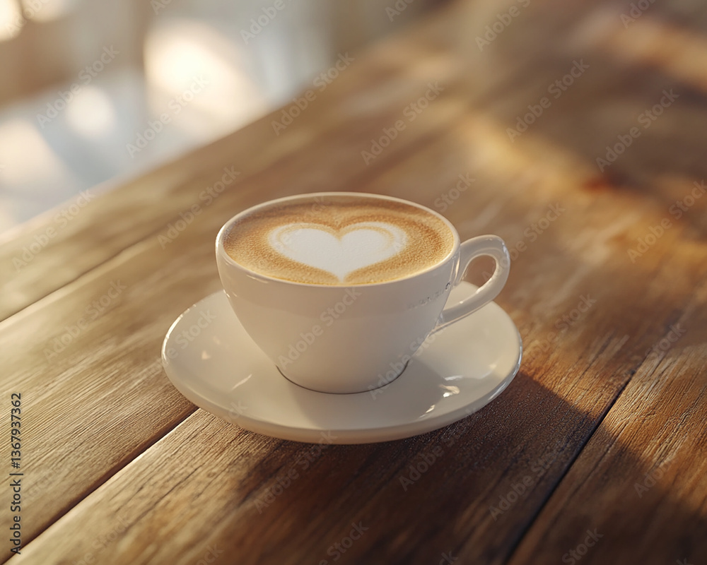 Obraz premium Coffee close-up, coffee cup coffee scene