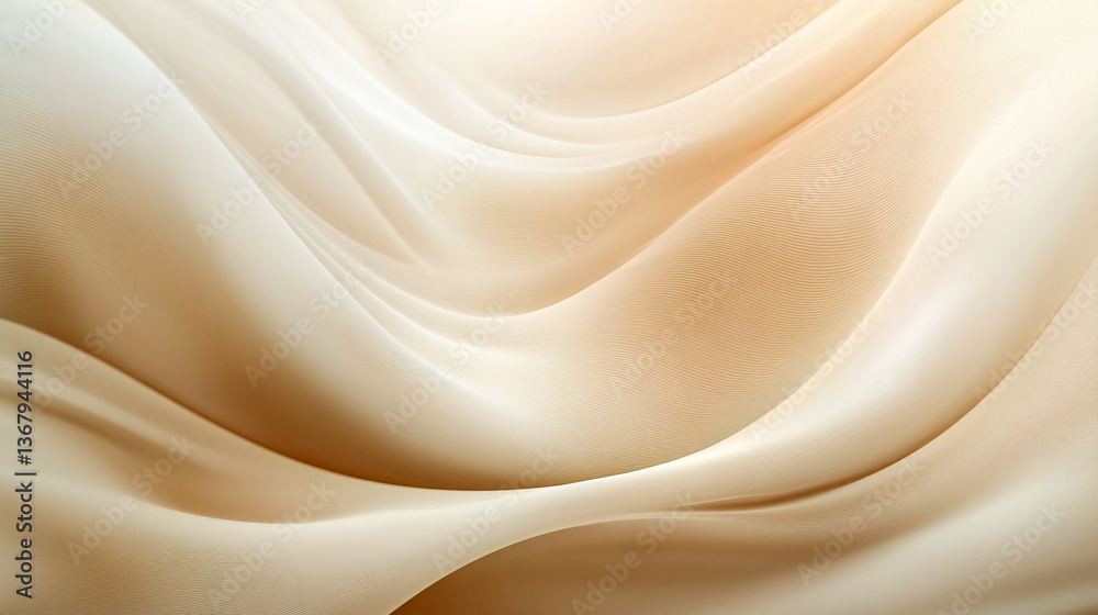 Fototapeta premium Abstract blur soft focus blinking light beige copy space background light and shadow smoke refraction