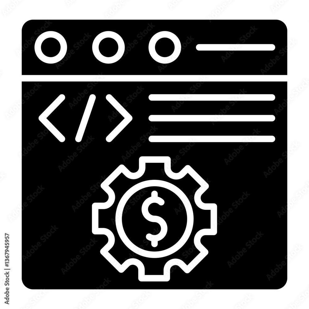 Development Cost Icon Development Cost Icon