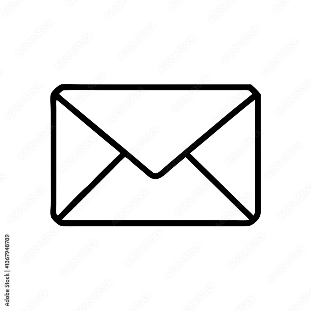 Email icon on a transparent background Email icon on a transparent background
