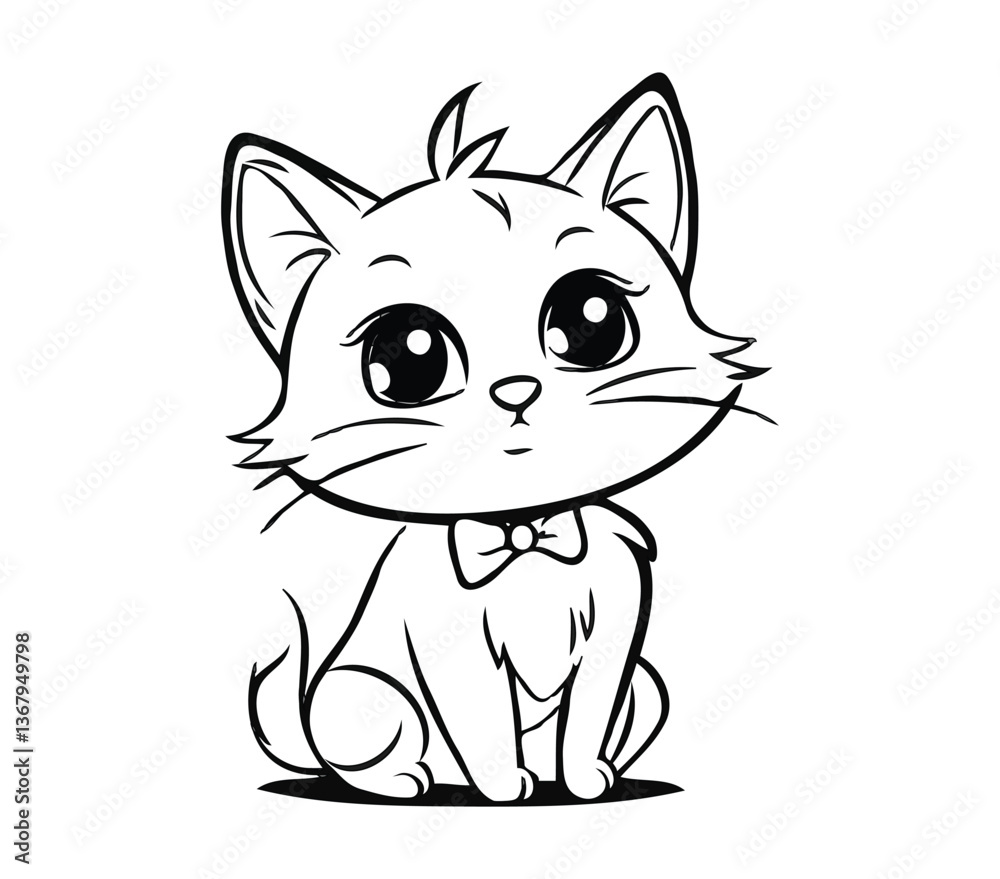 Obraz premium Cute cat vector