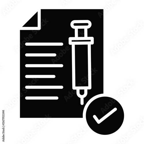 Vaccination Certificate Icon