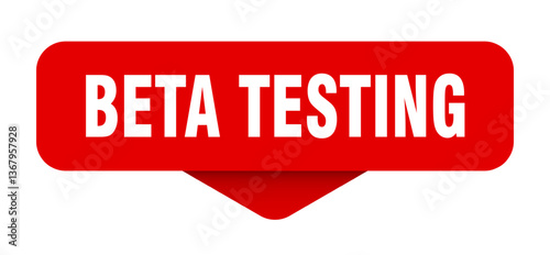 beta testing sticker. beta testing sign on transparent background