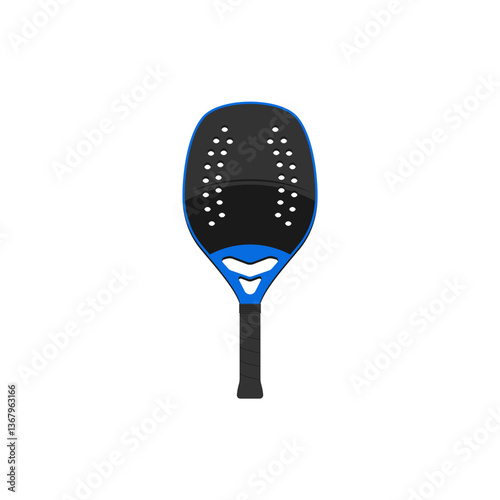 Simple beach tennis racket template.	
